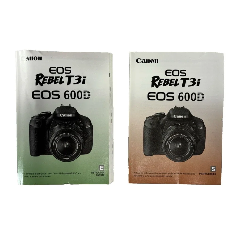 Canon EOS Rebel T3i 18.0MP Empty Box and Replacement Manuals